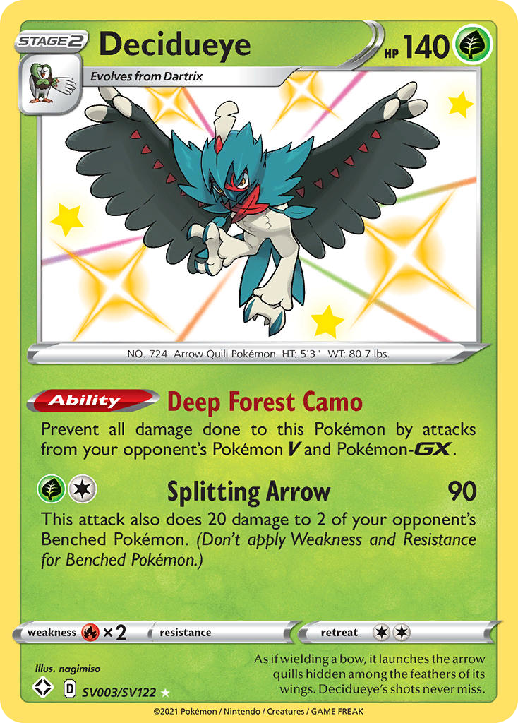 Decidueye - Shining Fates Shiny Vault SET-SV003