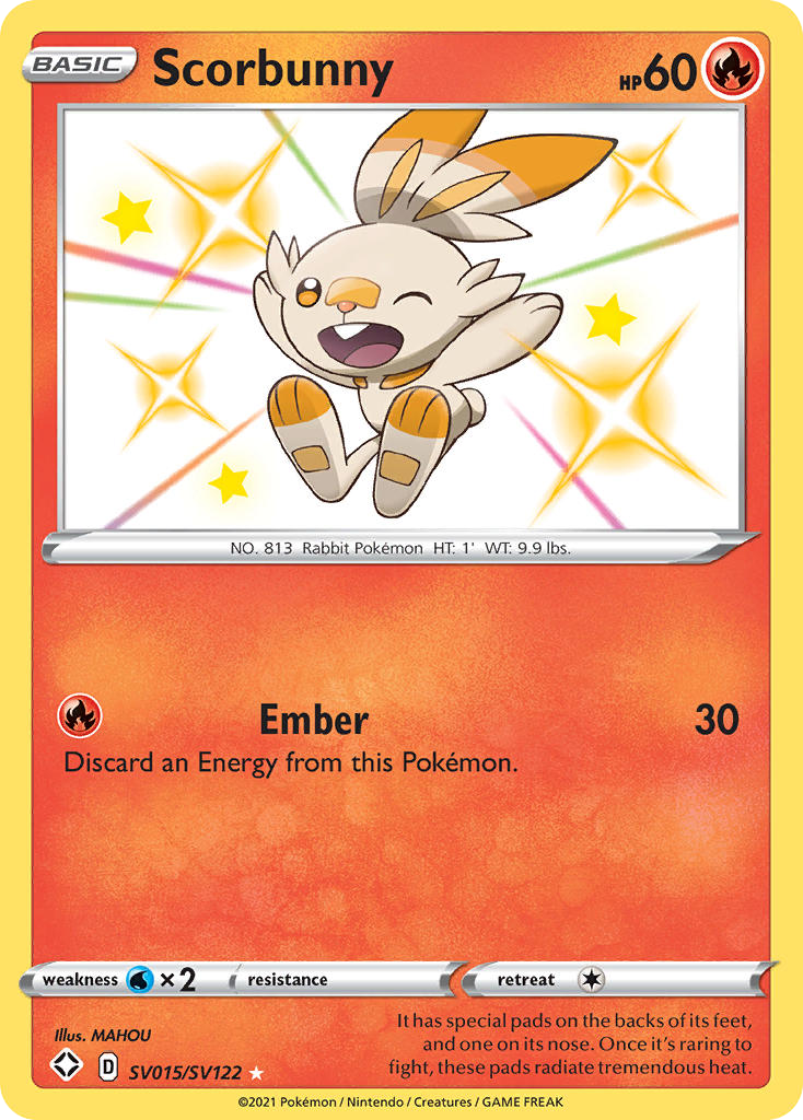 Scorbunny - Shining Fates Shiny Vault SET-SV015