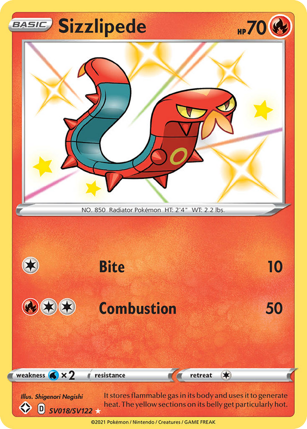 Sizzlipede - Shining Fates Shiny Vault SET-SV018