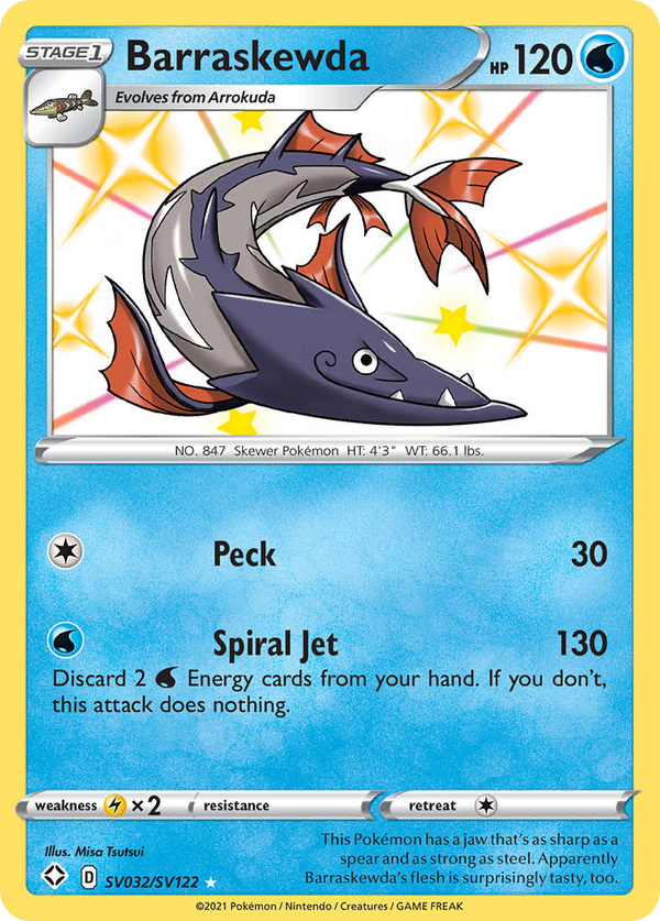 Barraskewda - Shining Fates Shiny Vault SET-SV032