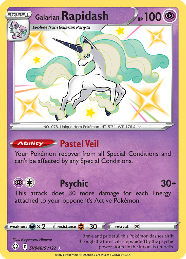 Galarian Rapidash - Shining Fates Shiny Vault SET-SV048