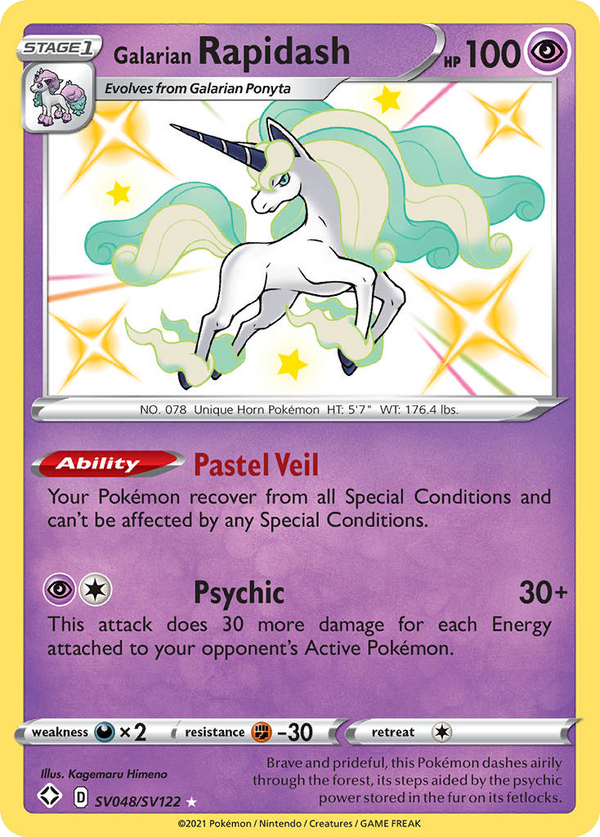 Galarian Rapidash - Shining Fates Shiny Vault SET-SV048