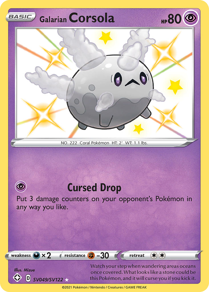 Galarian Corsola - Shining Fates Shiny Vault SET-SV049