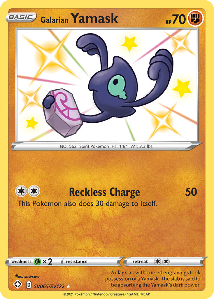 Galarian Yamask - Shining Fates Shiny Vault SET-SV065