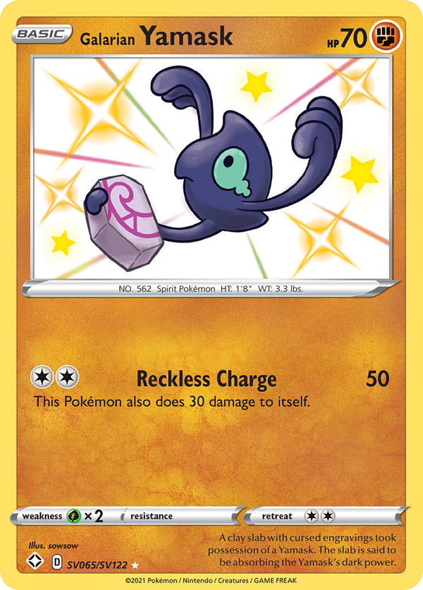 Galarian Yamask - Shining Fates Shiny Vault SET-SV065