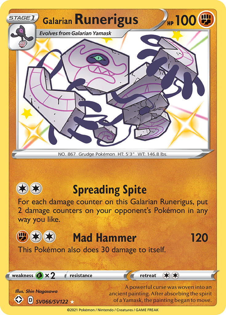 Galarian Runerigus - Shining Fates Shiny Vault SET-SV066