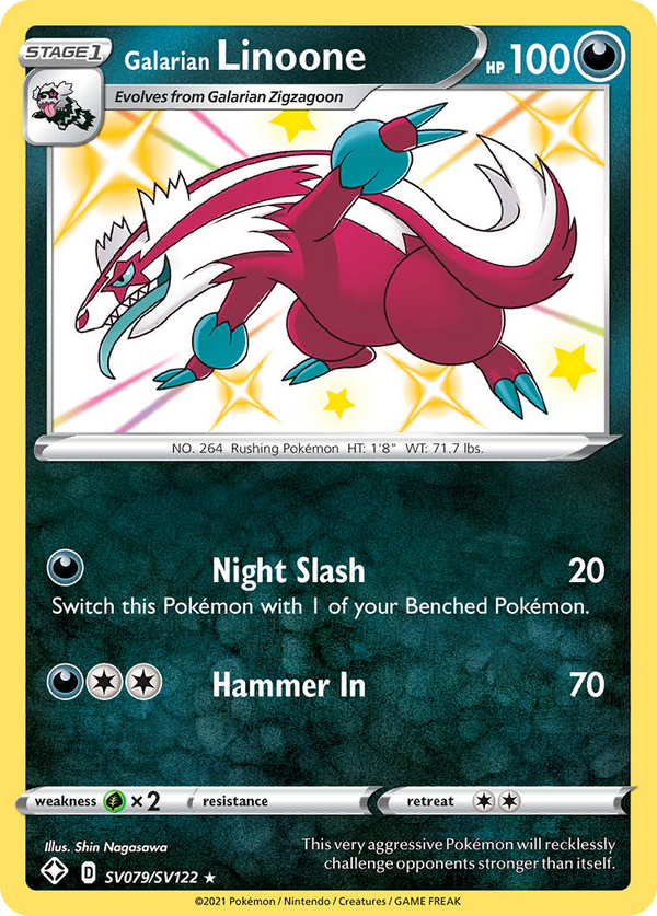 Galarian Linoone - Shining Fates Shiny Vault SET-SV079
