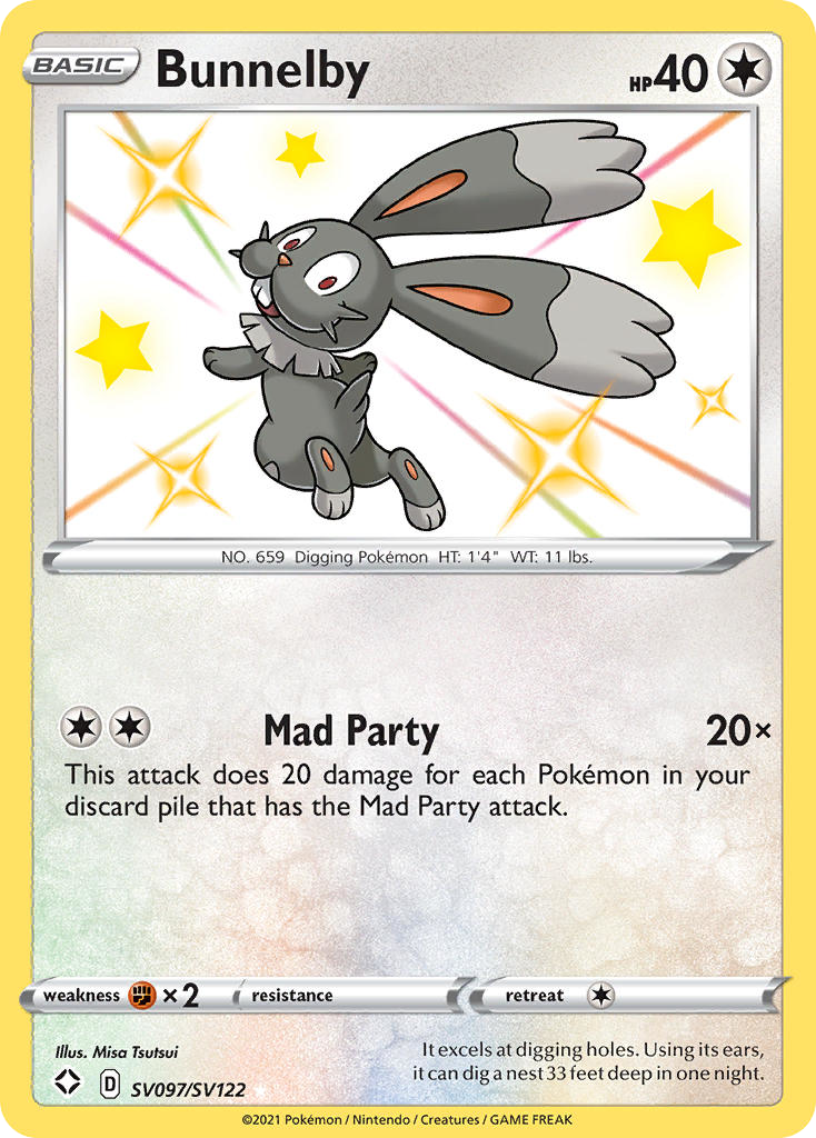 Bunnelby - Shining Fates Shiny Vault SET-SV097