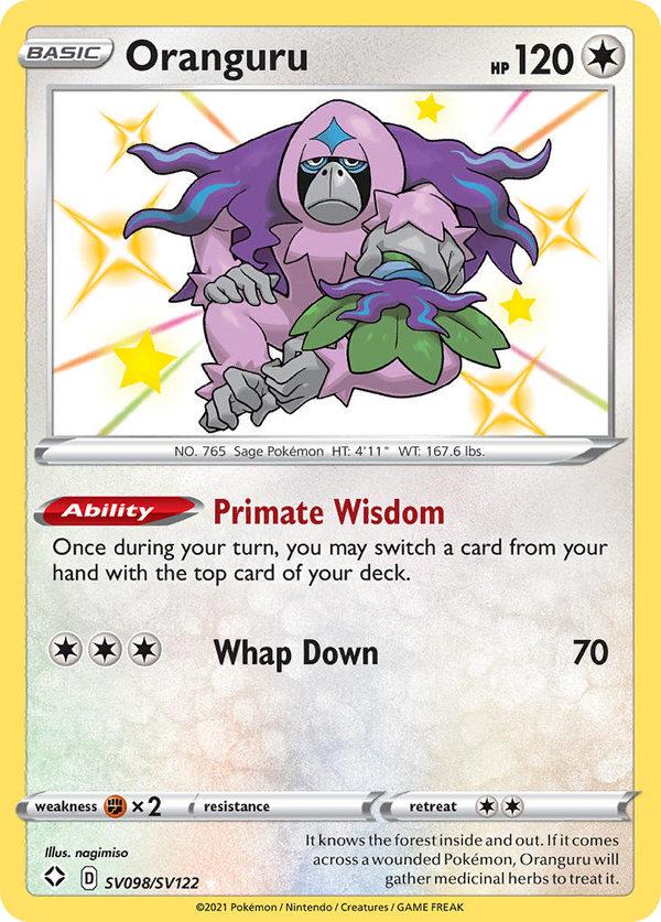 Oranguru - Shining Fates Shiny Vault SET-SV098