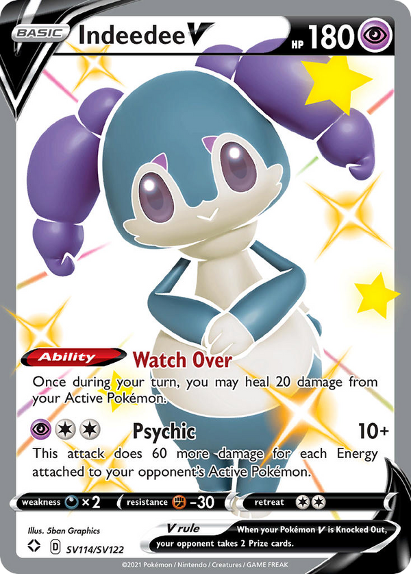 Indeedee V - Shining Fates Shiny Vault SET-SV114