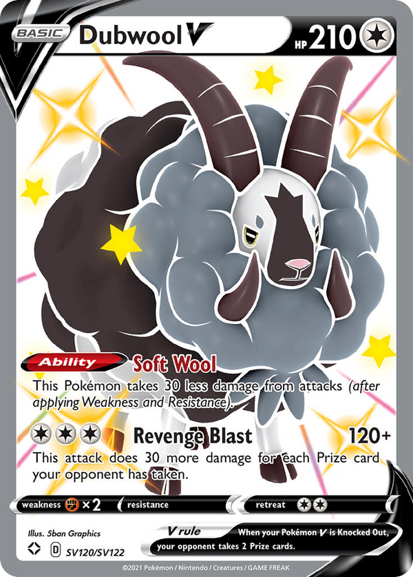 Dubwool V - Shining Fates Shiny Vault SET-SV120