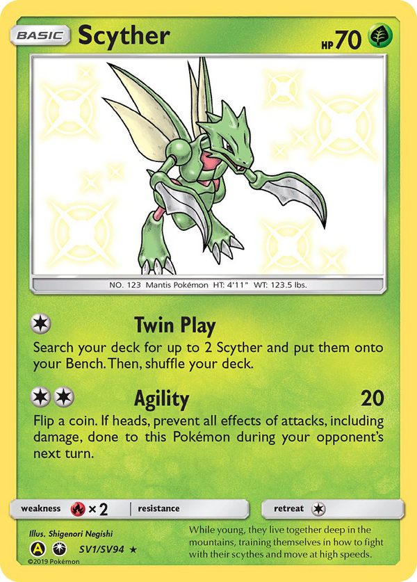 Scyther - Hidden Fates Shiny Vault SET-SV1