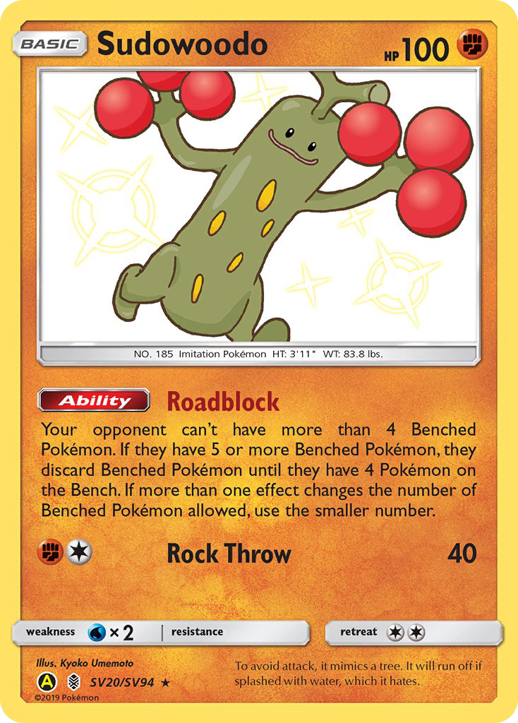 Sudowoodo - Hidden Fates Shiny Vault SET-SV20