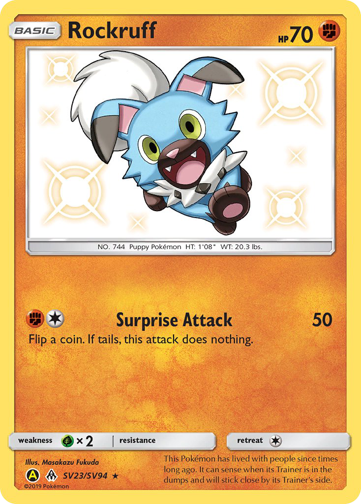 Rockruff - Hidden Fates Shiny Vault SET-SV23