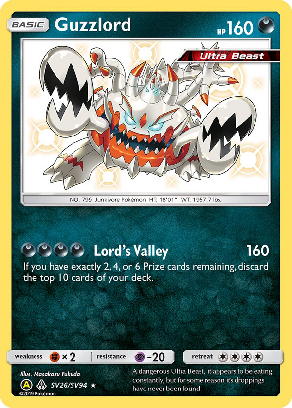 Guzzlord - Hidden Fates Shiny Vault SET-SV26