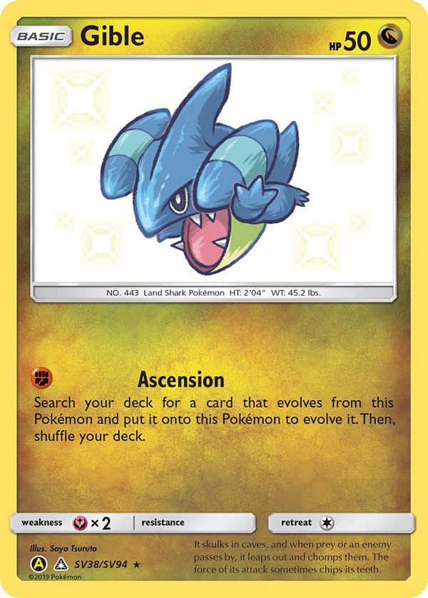 Gible - Hidden Fates Shiny Vault SET-SV38