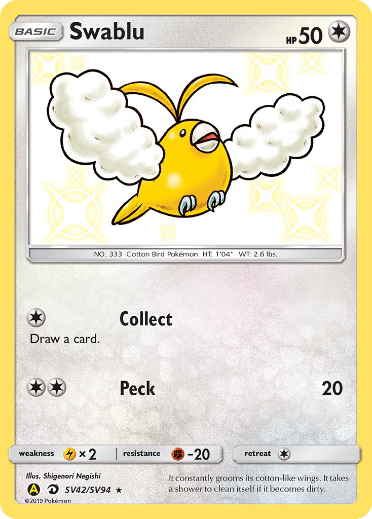 Swablu - Hidden Fates Shiny Vault SET-SV42