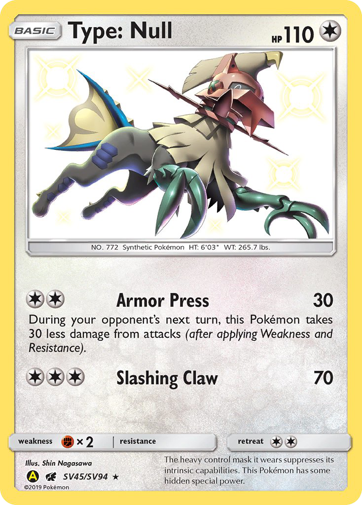 Type: Null - Hidden Fates Shiny Vault SET-SV45