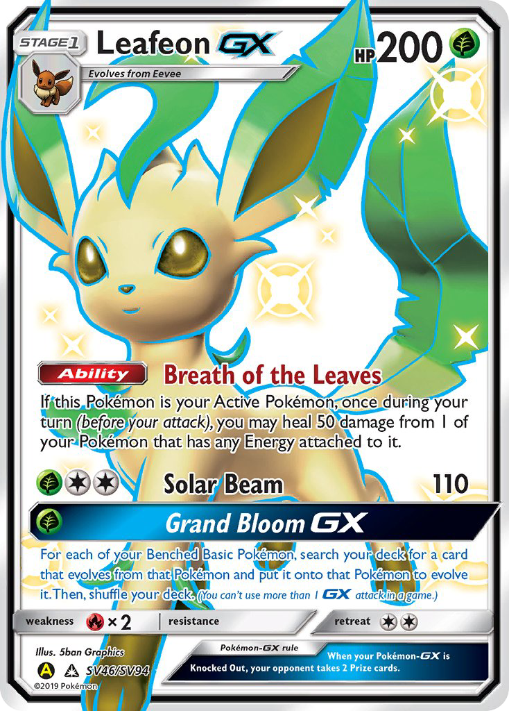 Leafeon-GX - Hidden Fates Shiny Vault SET-SV46