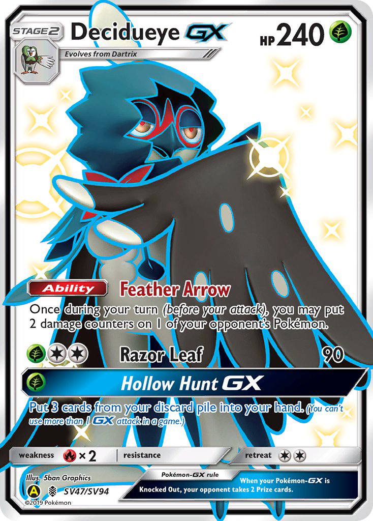 Decidueye-GX - Hidden Fates Shiny Vault SET-SV47