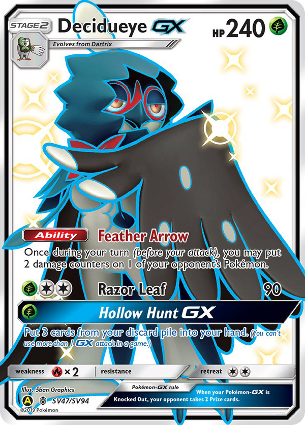 Decidueye-GX - Hidden Fates Shiny Vault SET-SV47