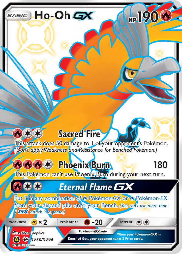 Ho-Oh-GX - Hidden Fates Shiny Vault SET-SV50