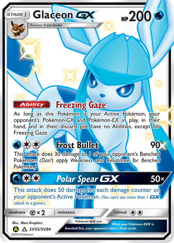 Glaceon-GX - Hidden Fates Shiny Vault SET-SV55