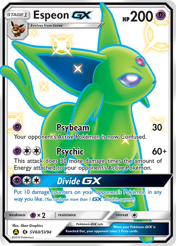 Espeon-GX - Hidden Fates Shiny Vault SET-SV60