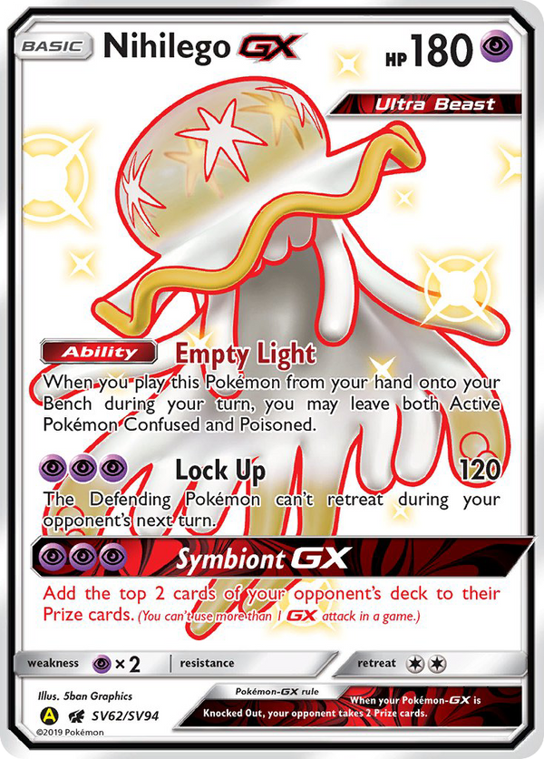 Nihilego-GX - Hidden Fates Shiny Vault SET-SV62