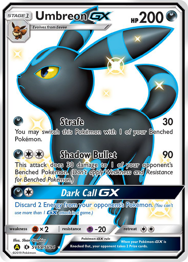 Umbreon-GX - Hidden Fates Shiny Vault SET-SV69