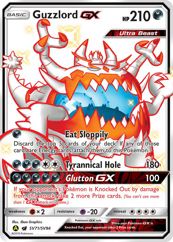 Guzzlord-GX - Hidden Fates Shiny Vault SET-SV71