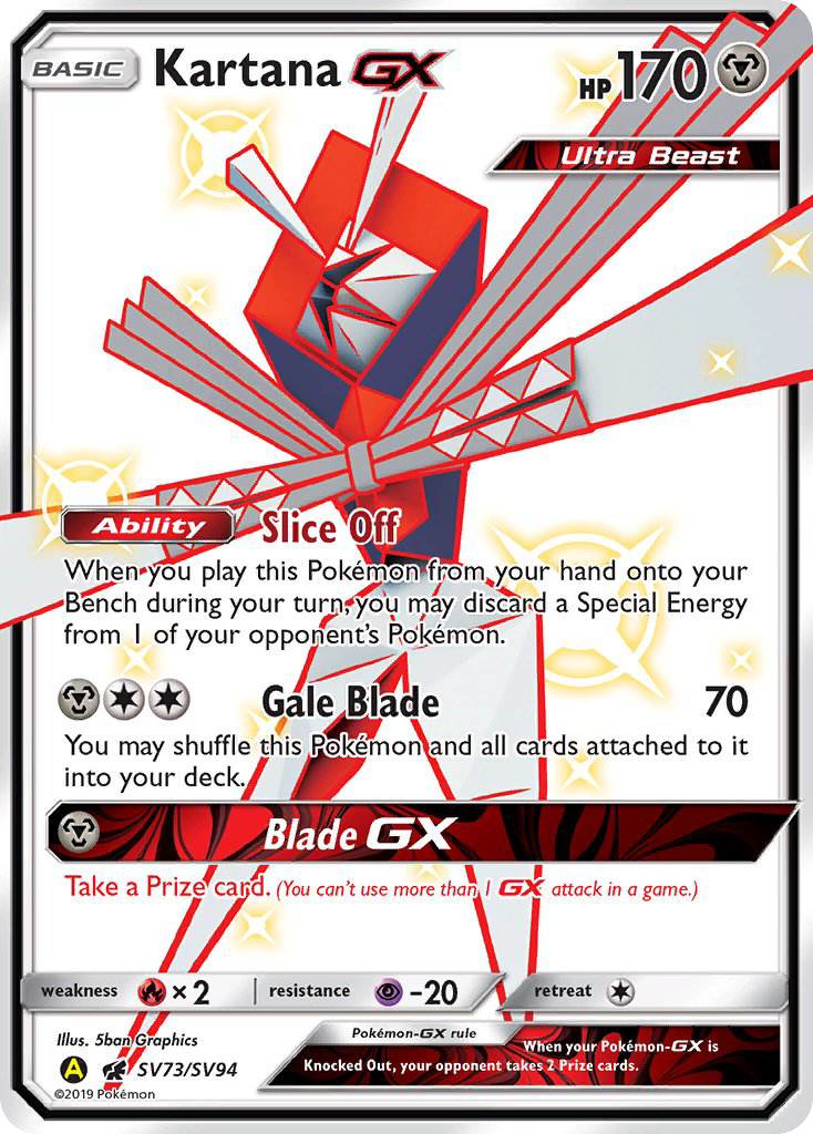 Kartana-GX - Hidden Fates Shiny Vault SET-SV73