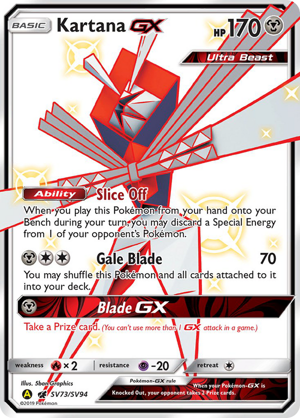 Kartana-GX - Hidden Fates Shiny Vault SET-SV73