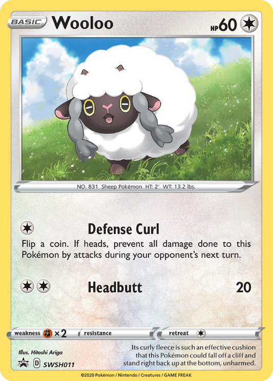 Wooloo (SWSH Black Star Promos SET) (Pokémon) (Basic) (Colorless) (HP: 60) (Promo) (PKM SWSH Black Star Promos SET-11)