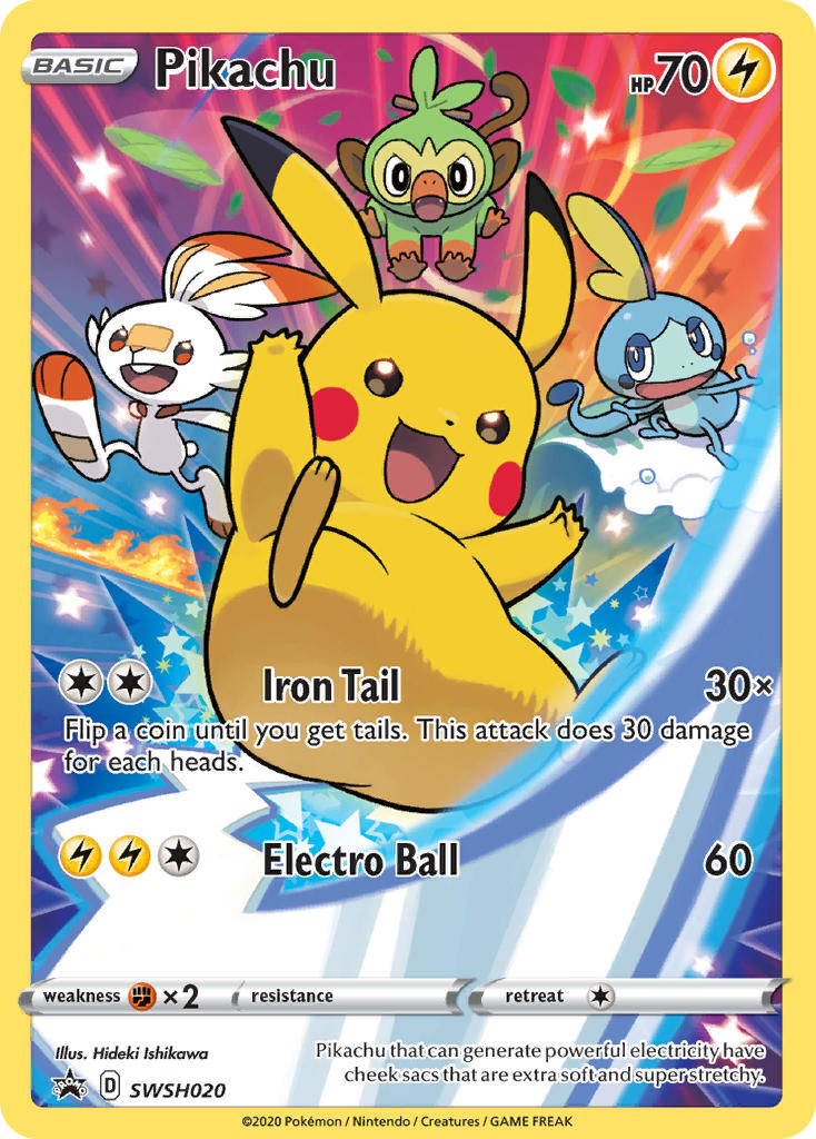 Pikachu - SWSH Black Star Promos SET-SWSH020