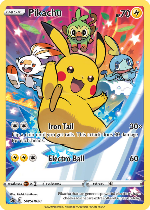 Pikachu - SWSH Black Star Promos SET-SWSH020