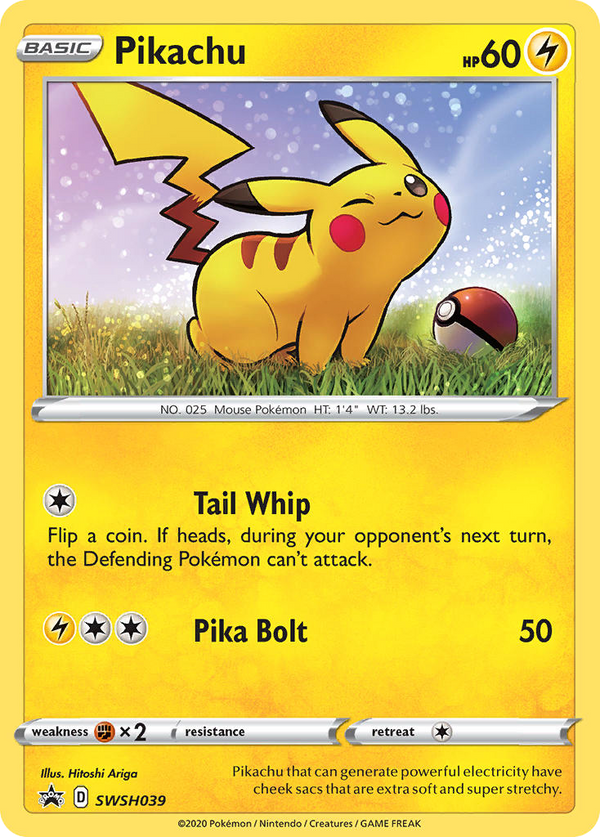 Pikachu - SWSH Black Star Promos SET-SWSH039