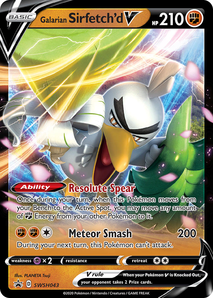 Galarian Sirfetch'd V - SWSH Black Star Promos SET-SWSH043