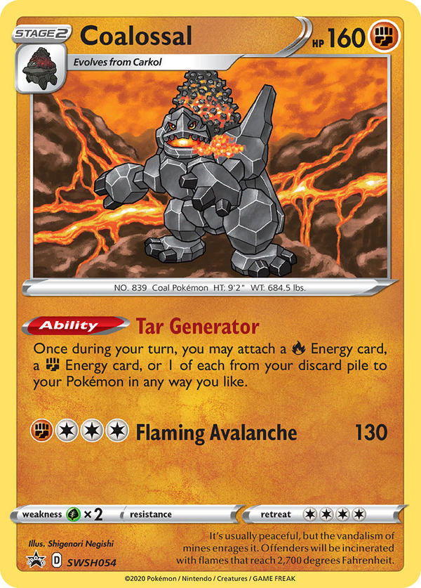 Coalossal - SWSH Black Star Promos SET-SWSH054