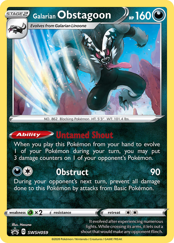 Galarian Obstagoon - SWSH Black Star Promos SET-SWSH059