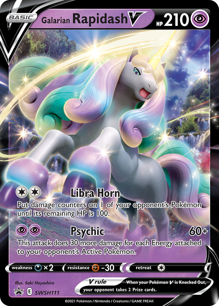Galarian Rapidash V - SWSH Black Star Promos SET-SWSH111