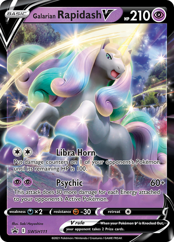 Galarian Rapidash V - SWSH Black Star Promos SET-SWSH111