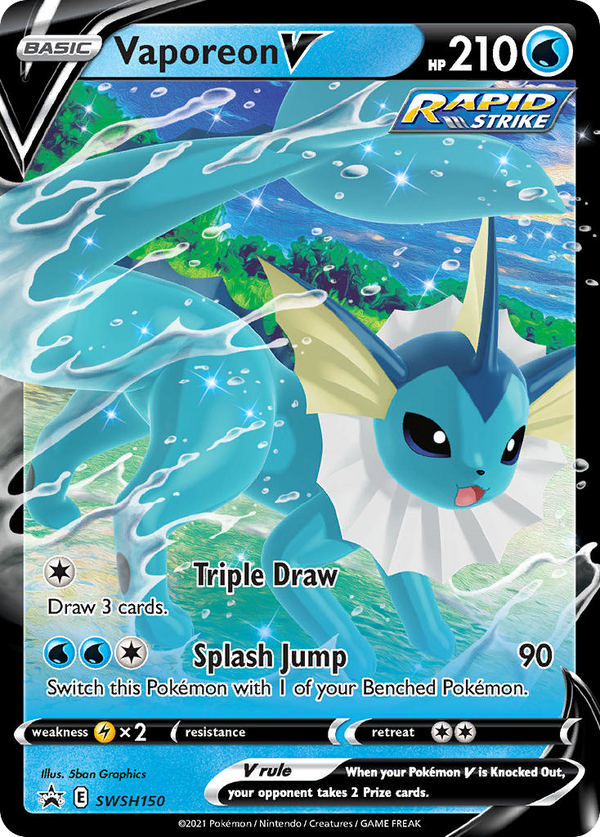 Vaporeon V - SWSH Black Star Promos SET-SWSH150