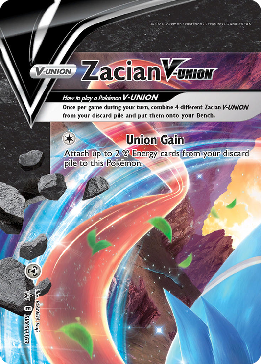 Zacian VUNION (SWSH Black Star Promos SET) (Pokémon) (VUNION) (Metal) (HP: 320) (Promo) (PKM SWSH Black Star Promos SET-163)