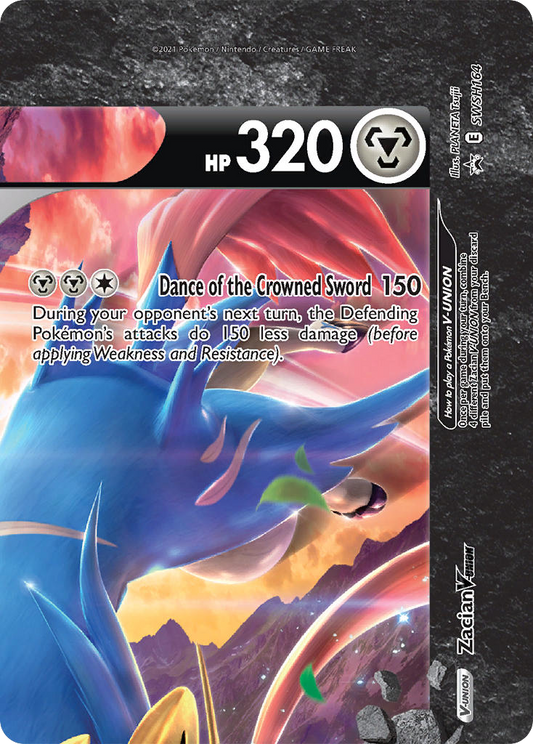 Zacian VUNION (SWSH Black Star Promos SET) (Pokémon) (VUNION) (Metal) (HP: 320) (Promo) (PKM SWSH Black Star Promos SET-164)