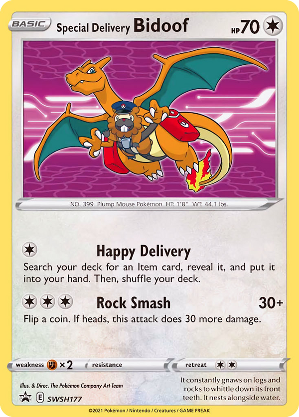Special Delivery Bidoof - SWSH Black Star Promos SET-SWSH177