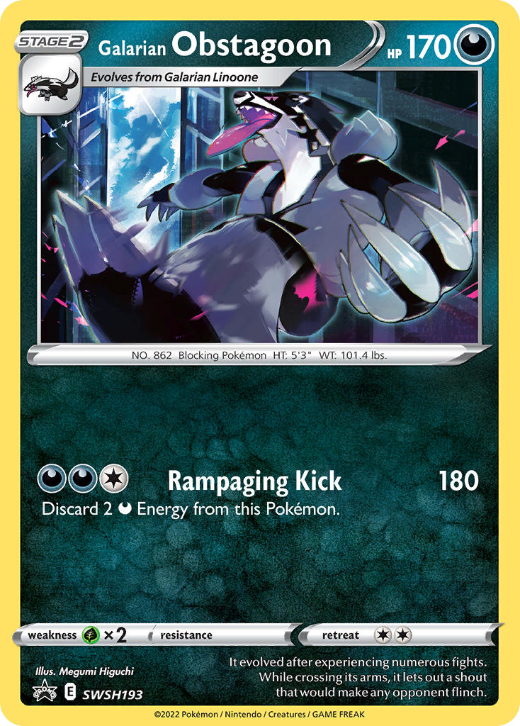 Galarian Obstagoon - SWSH Black Star Promos SET-SWSH193