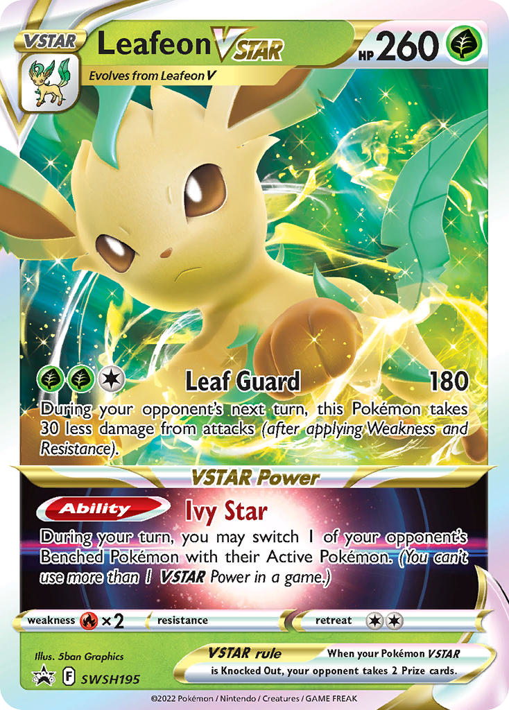 Leafeon VSTAR - SWSH Black Star Promos SET-SWSH195