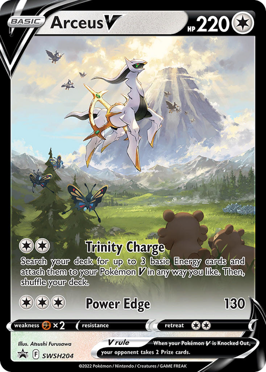 Arceus V (SWSH Black Star Promos SET) (Pokémon) (Basic, V) (Colorless) (HP: 220) (Promo) (PKM SWSH Black Star Promos SET-204)
