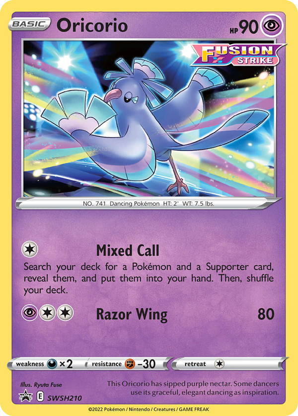 Oricorio - SWSH Black Star Promos SET-SWSH210